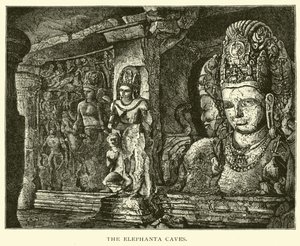 Jaskinie Elephanta autorstwa American School