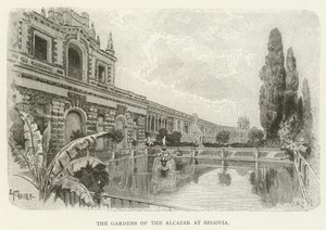 Ogrody Alcazar w Segowii autorstwa American School