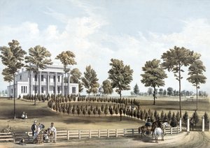 Ermitaż, grobowiec Jacksona i rezydencja Andrew J. Donelsona, 12 mil od Nashville, Tennessee, zrobione na miejscu, 29 marca autorstwa American School