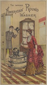 Ulepszona amerykańska okrągła podkładka (chromolitho) autorstwa American School