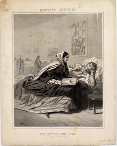 List do domu, ilustracja ze szkiców kampanii, 1863