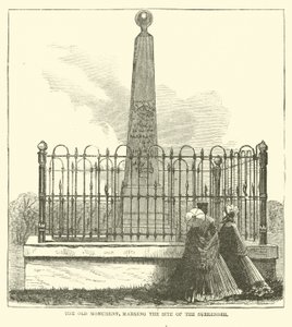 Pomnik Stary, miejsce kapitulacji, lipiec 1863 r. autorstwa American School