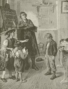 Lekkomyślny uczeń, z obrazu W Schutze autorstwa American School