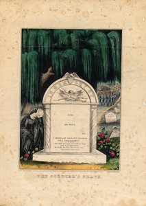 Grób Żołnierzy, wyd. przez Currier i Ives, c.1862 autorstwa American School
