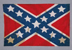 Flaga bojowa Krzyża Południa sił Konfederacji (kolor lito) autorstwa American School