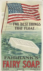 The Two Best Things That Float, reklama pływającego mydła Fairbanks, 1898 autorstwa American School