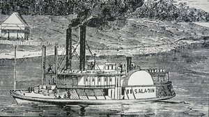 Boczny pojazd „Saladin” nad rzeką Missisipi autorstwa American School