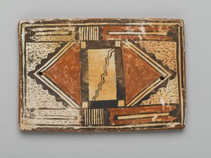Płytka wykonana w Mesa w Arizonie przez lud Hopi (glina i poślizg) autorstwa American School