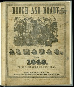 Strona tytułowa almanachu Rough and Ready z 1848 r., wydana w 1847 r. (druk) autorstwa American School