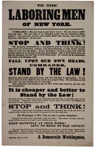 Do Labouring Men of New York, 18 lipca 1863 r autorstwa American School