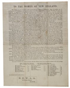 Do kobiet Nowej Anglii (list okólny), ok. 1862-1865 autorstwa American School