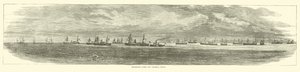 Flota transportowa poza Federal Point, grudzień 1864 r autorstwa American School