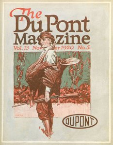 Łowca indyków, przednia okładka magazynu DuPont, listopad 1920 autorstwa American School