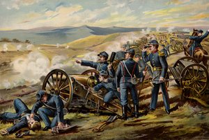 Armia amerykańska, akumulatory polowe, Malvern Hill autorstwa American School