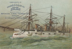 Krążownik US Navy USS Chicago, 1898 r autorstwa American School