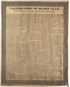 Pożegnanie Henry’ego Claya w Senacie Stanów Zjednoczonych, 31 marca 1842 r. autorstwa American School