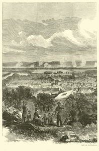 Widok Chattanooga i Obozowiska Federalnego, listopad 1863 r. autorstwa American School