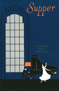 Vintage Menu z Windsor Hotel w Montrealu autorstwa American School