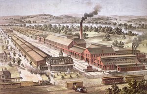 Wason Railroad Car Manufacturers, Springfield, Massachusetts autorstwa American School