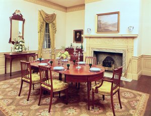 Jadalnia White Hall, niedaleko Charleston South Carolina, 1818 r. autorstwa American School