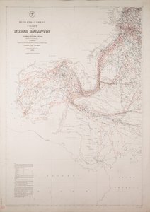 Mapa wiatrów i prądów na północnym Atlantyku autorstwa American School