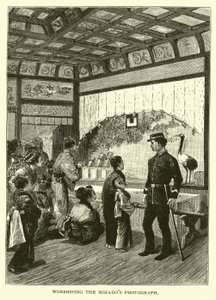 Czczenie fotografii Mikados autorstwa American School