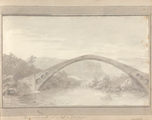 Widoki w Anglii, Szkocji i Walii: Pont Y Pridd, w Vale of Taff lub Glamorgan autorstwa Amos Green