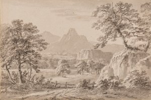 Yorkshire Capriccio (długopis, pędzel i pranie na papierze) autorstwa Amos Green