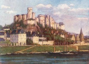 Chinon z Vienne (kolorowa litografia)