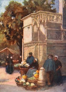 Fontanna Ludwika XII, Blois (kolorowa litografia)