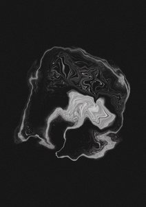 Dynamiczny szary wir autorstwa Amy Louise Baker