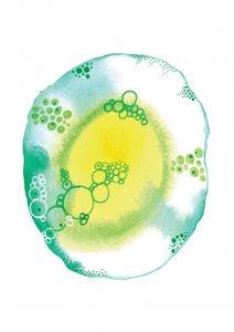 Organiczne pęcherzyki cieczy autorstwa Amy Louise Baker