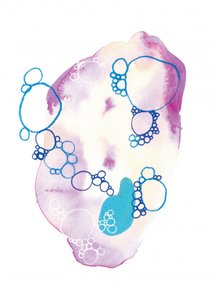 Delikatne, abstrakcyjne bąbelki autorstwa Amy Louise Baker