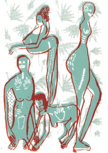 Formularze 2, 2015 (sitodruk) autorstwa Amy Louise Evans