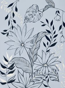 Spokojna tropikalna roślinność