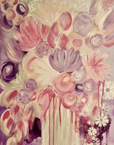 Delikatne różowo-fioletowe kwiaty