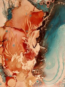 Podwodna abstrakcja rafowa autorstwa Amy Tieman