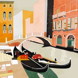 Gondole w Wenecji autorstwa Ana Rut Bre