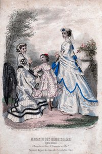 Francuska gazeta modowa „Magasin des Demoiselles”, Paryż, 25 lipca