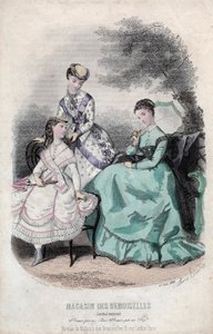 Francuska gazeta modowa „Magasin des Demoiselles”, Paryż, 25 czerwca