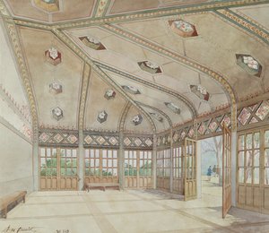 Lycee Victor Hugo, Paryż, 1894 (wc na papierze) autorstwa Anatole de Baudot