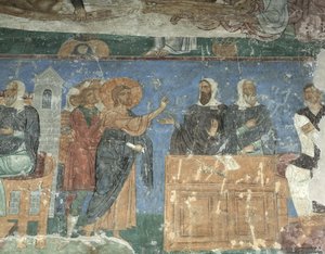 Chrystus przed Annaszem i Kajfaszem, XII wiek