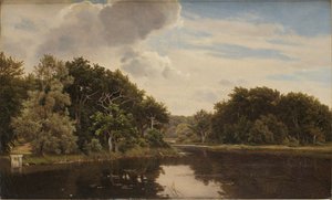 Jezioro w Hellebaek autorstwa Anders Christian Lunde
