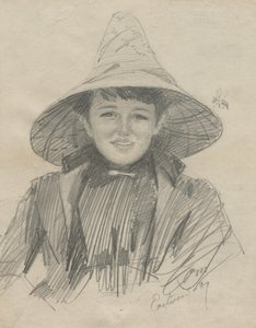 Ada Lymon Kobieta w dużym kapeluszu, 1887. autorstwa Anders Leonard Zorn