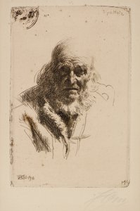 Głowa starego człowieka autorstwa Anders Leonard Zorn