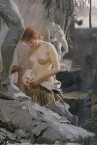 W studiu Wickstroms autorstwa Anders Leonard Zorn