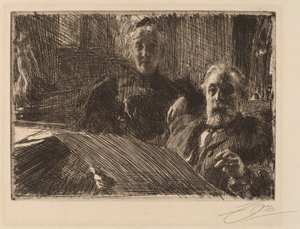 Państwo Furstenburg, 1895. autorstwa Anders Leonard Zorn