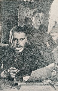 Państwo Zorn, 1890. 1898 autorstwa Anders Leonard Zorn