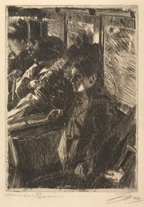 Omnibus, 1892. autorstwa Anders Leonard Zorn