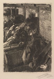 Omnibus, 1892. autorstwa Anders Leonard Zorn